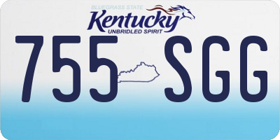 KY license plate 755SGG