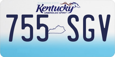 KY license plate 755SGV
