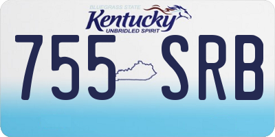 KY license plate 755SRB