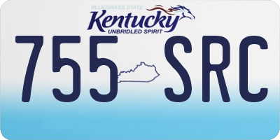 KY license plate 755SRC