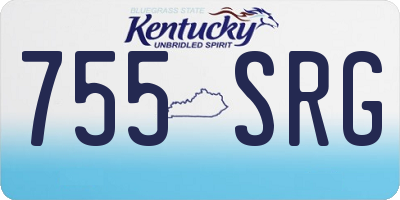 KY license plate 755SRG