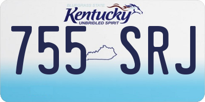KY license plate 755SRJ