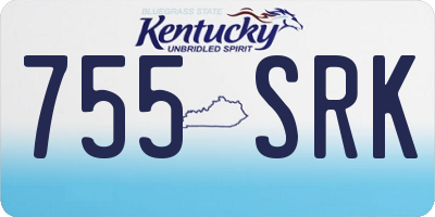 KY license plate 755SRK
