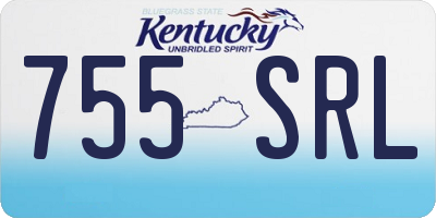 KY license plate 755SRL