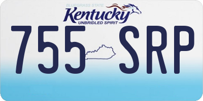 KY license plate 755SRP