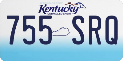 KY license plate 755SRQ