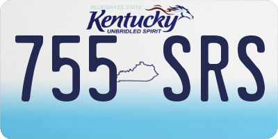 KY license plate 755SRS