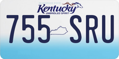 KY license plate 755SRU