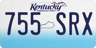 KY license plate 755SRX