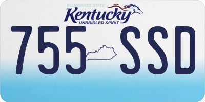 KY license plate 755SSD