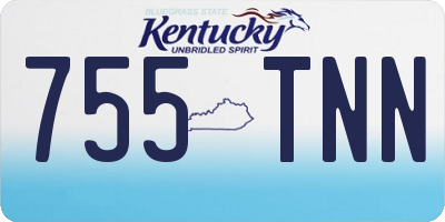 KY license plate 755TNN