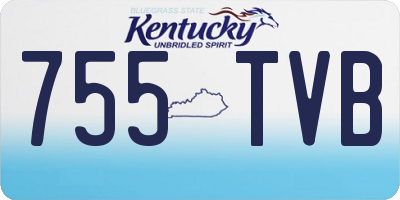 KY license plate 755TVB