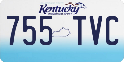 KY license plate 755TVC