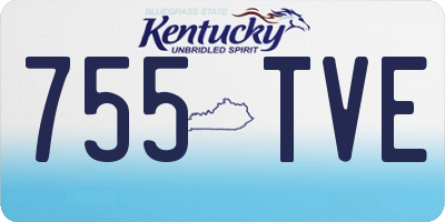 KY license plate 755TVE