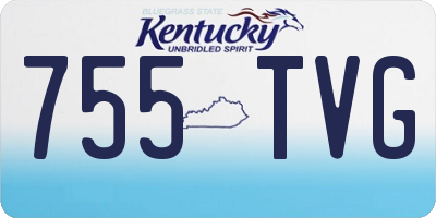 KY license plate 755TVG