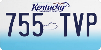 KY license plate 755TVP