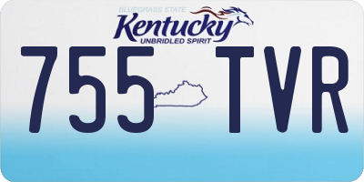 KY license plate 755TVR