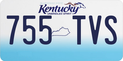 KY license plate 755TVS