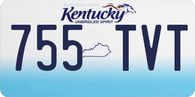 KY license plate 755TVT