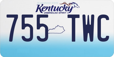 KY license plate 755TWC