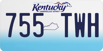 KY license plate 755TWH