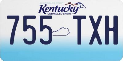 KY license plate 755TXH