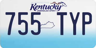 KY license plate 755TYP