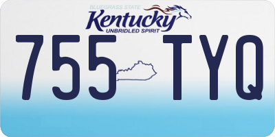 KY license plate 755TYQ