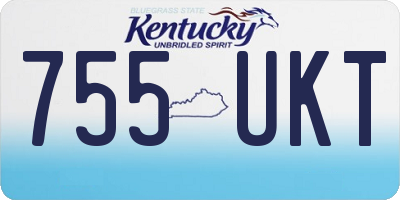 KY license plate 755UKT