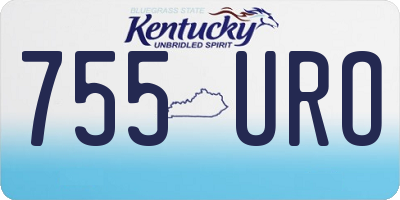 KY license plate 755URO
