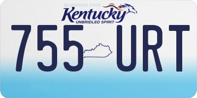 KY license plate 755URT