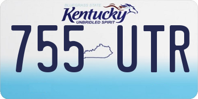KY license plate 755UTR