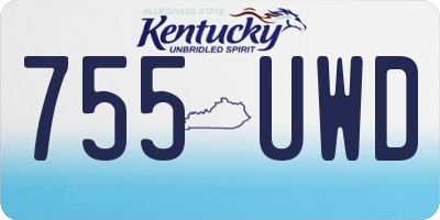 KY license plate 755UWD