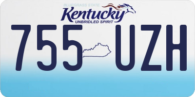 KY license plate 755UZH