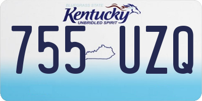 KY license plate 755UZQ