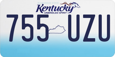KY license plate 755UZU