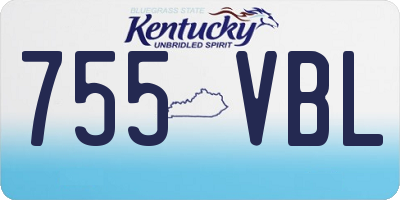KY license plate 755VBL