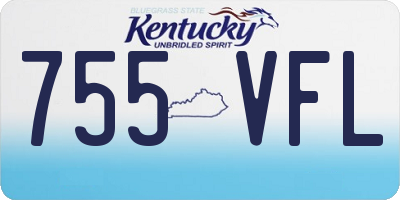 KY license plate 755VFL