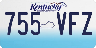 KY license plate 755VFZ