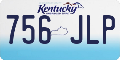 KY license plate 756JLP