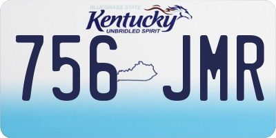 KY license plate 756JMR
