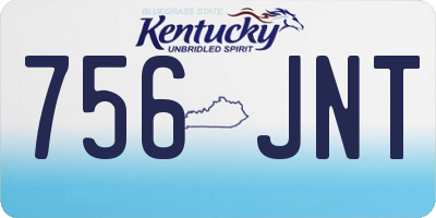 KY license plate 756JNT