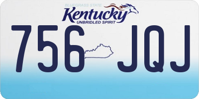 KY license plate 756JQJ