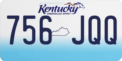 KY license plate 756JQQ