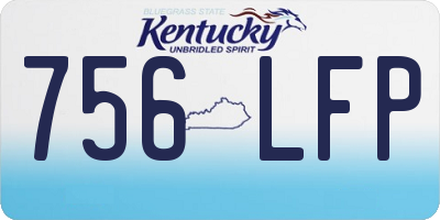 KY license plate 756LFP
