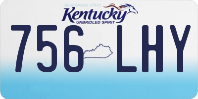 KY license plate 756LHY