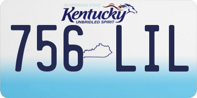 KY license plate 756LIL