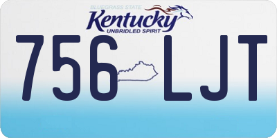 KY license plate 756LJT