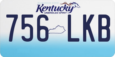 KY license plate 756LKB