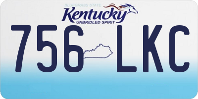KY license plate 756LKC